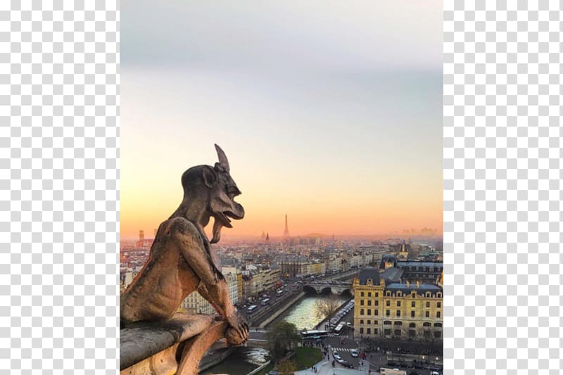 Notre-Dame de Paris Gargoyle Statue Notebook, Notredame De Paris transparent background PNG clipart