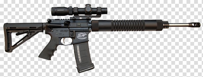 Firearm AR-15 style rifle Weapon , weapon transparent background PNG clipart