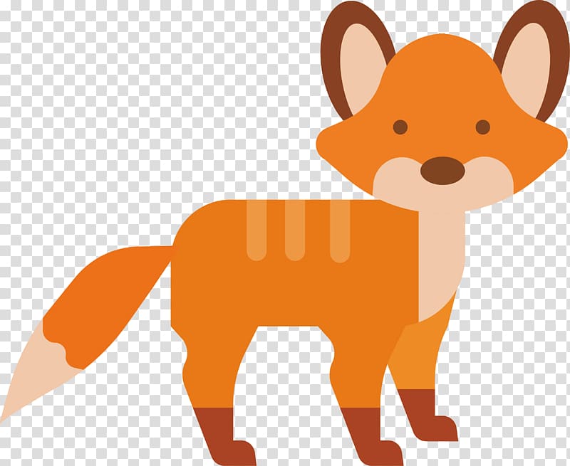 Red fox , Lovely little fox in autumn transparent background PNG clipart