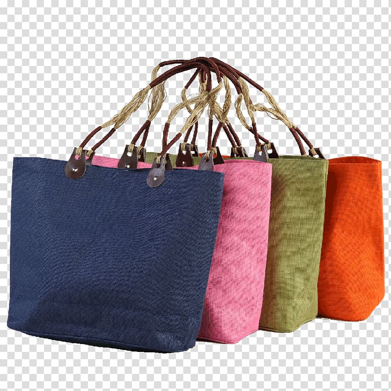 Paper Tote bag Jute Shopping Bags & Trolleys, bag transparent background PNG clipart