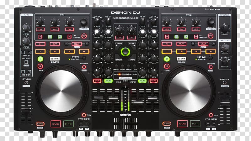 Denon DN-MC6000 Denon MC6000MK2 DJ controller Disc jockey, Dj Turntables transparent background PNG clipart