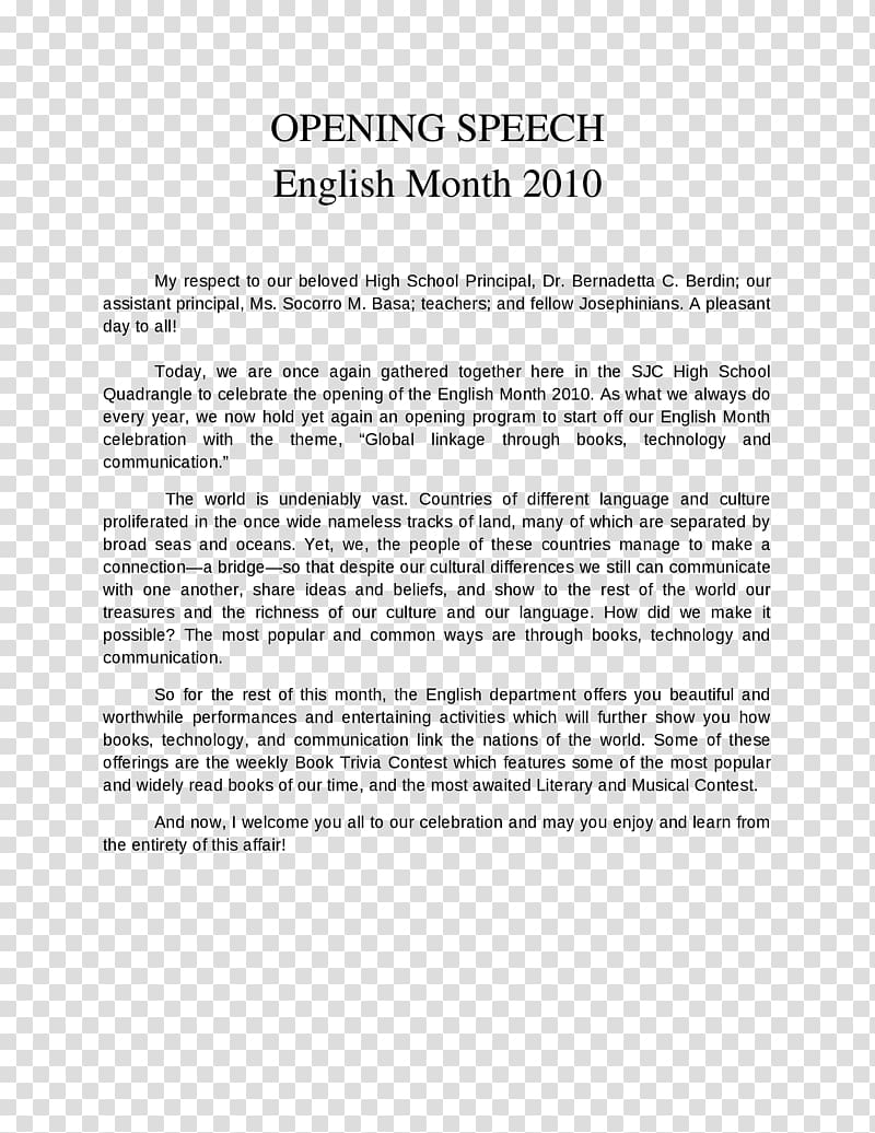 Speech English Head teacher School Paper, celebrate celebration transparent background PNG clipart