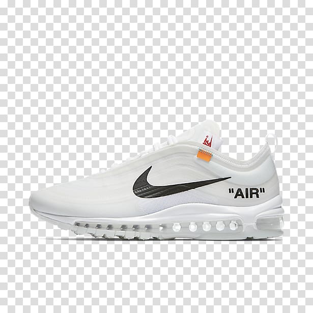Nike OFF-WHITE x Air Max 97 Mens Sneakers, Size 10.0 Air Force 1 Sports shoes, nike transparent background PNG clipart