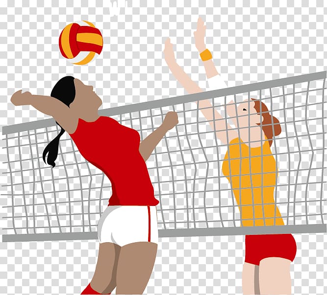 Volleyball Euclidean Icon, playing volleyball transparent background PNG clipart