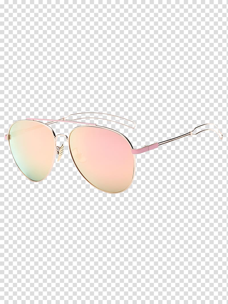 Mirrored sunglasses Eyewear Aviator sunglasses, hollowed out railing style transparent background PNG clipart