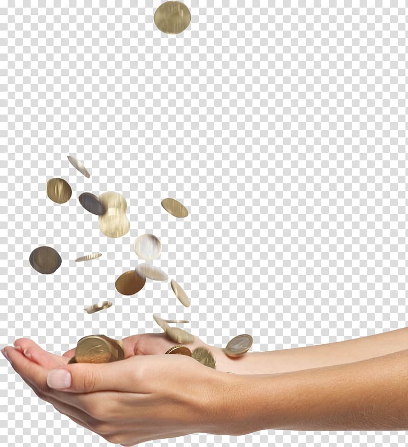 round silver-colored coins, Dividend Profit Shareholder Financial statement Company, Falling money transparent background PNG clipart