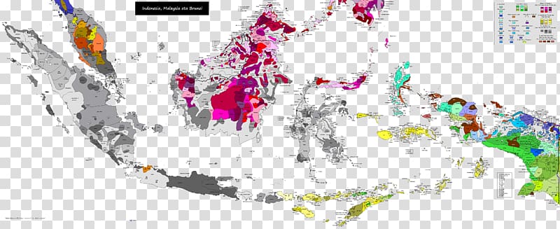 Indonesia Linguistic map Linguistics Language, indonesia map transparent background PNG clipart