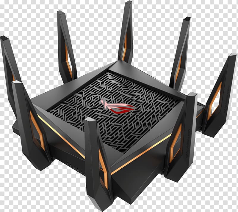 Laptop Router IEEE 802.11ax Republic of Gamers Wi-Fi, Laptop transparent background PNG clipart