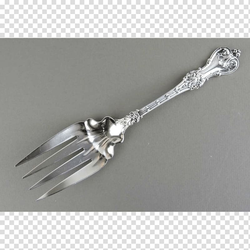 Bernardi's Antiques Sterling silver Household silver Fork, silver transparent background PNG clipart