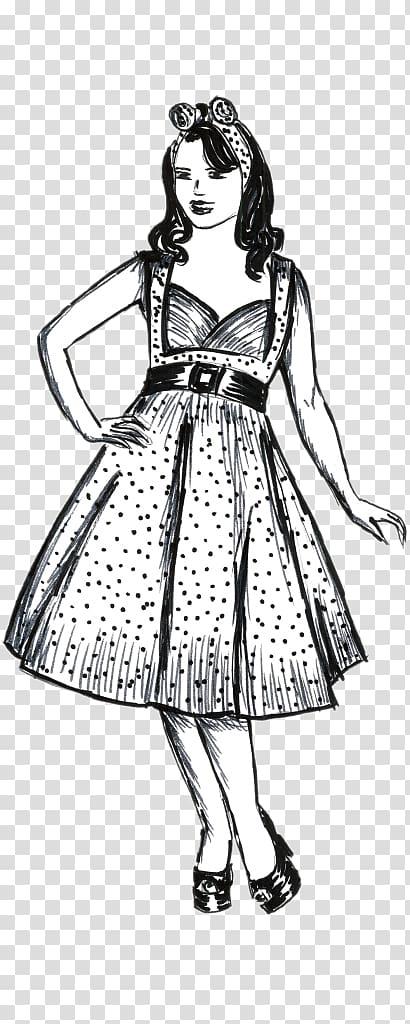 1950s Ball gown Fashion Dress, MARYLIN MONROE transparent background PNG clipart