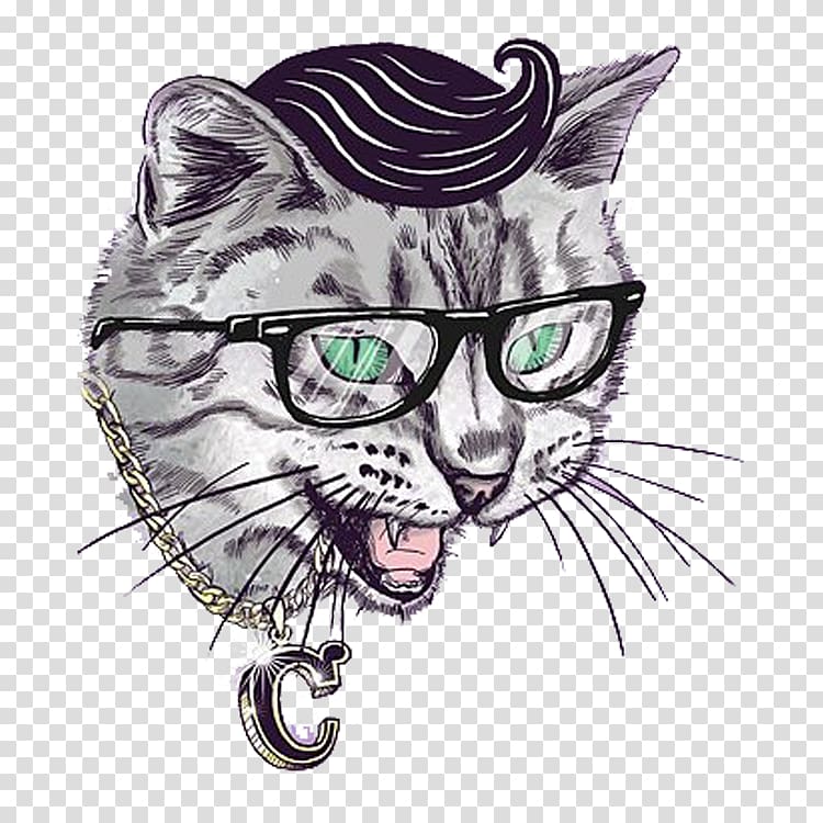 Cat Kitten Illustrator Graphic design Illustration, Cat trend transparent background PNG clipart