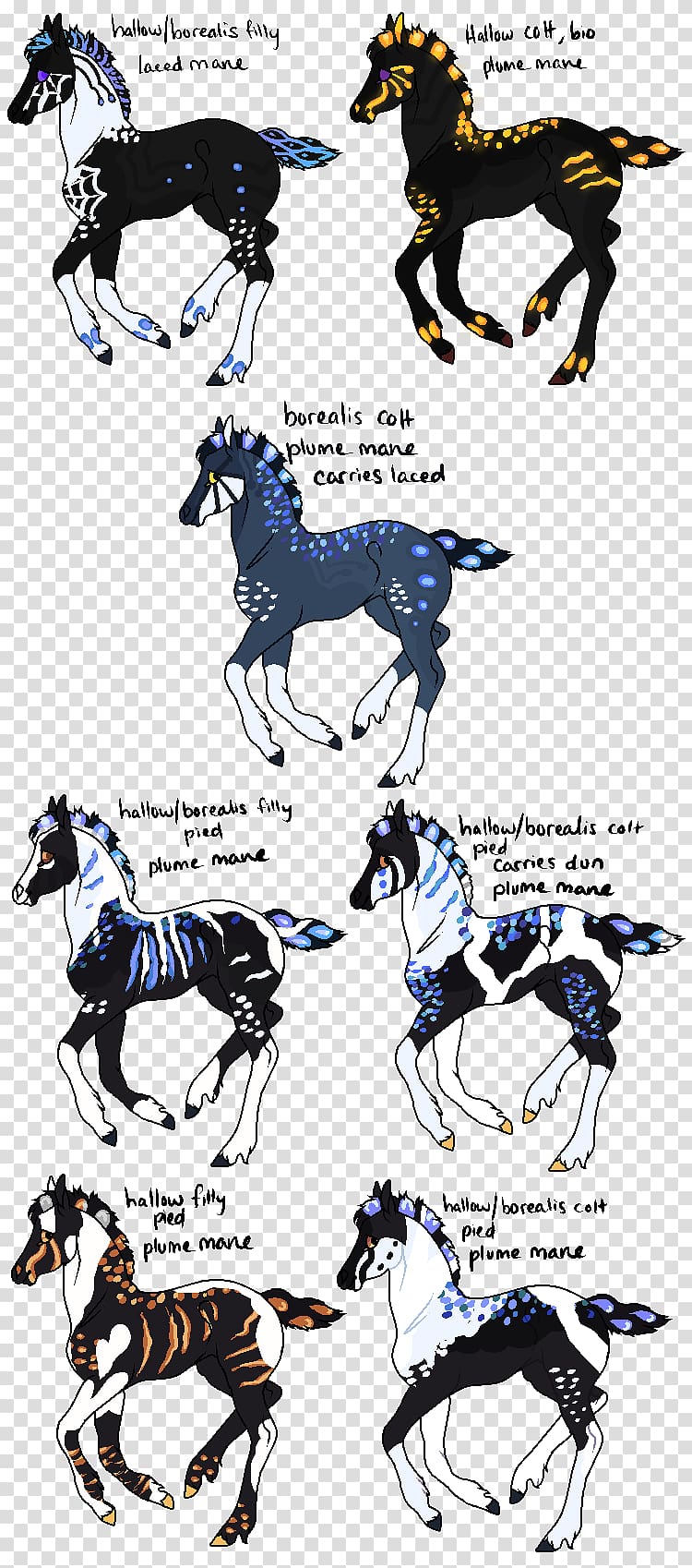 Horse Legendary creature Illustration Pack animal Fiction, Aurora Borealis X transparent background PNG clipart