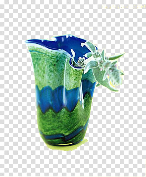 Blue-green Cup, Creative blue green mug transparent background PNG clipart