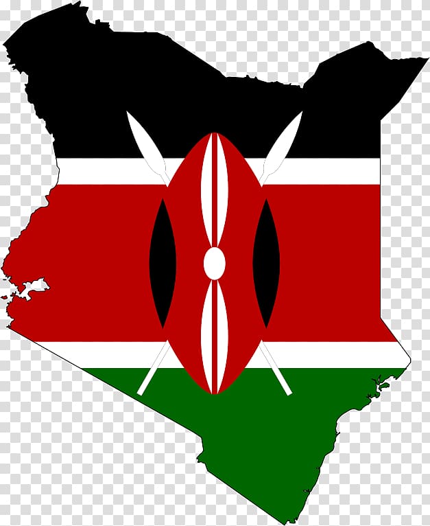 Flag of Kenya T-shirt Map, flag map transparent background PNG clipart
