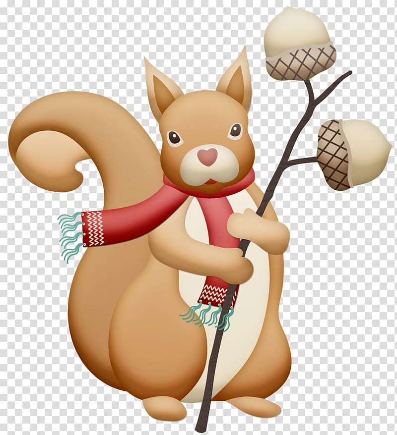 Squirrel Autumn Winter , nice transparent background PNG clipart