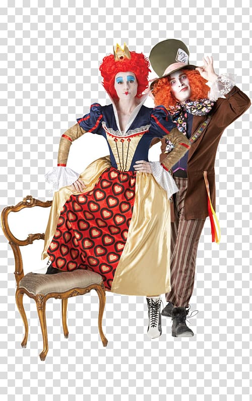 Queen of Hearts Red Queen Mad Hatter Costume Alice in Wonderland, Alice In Wonderland Dress transparent background PNG clipart