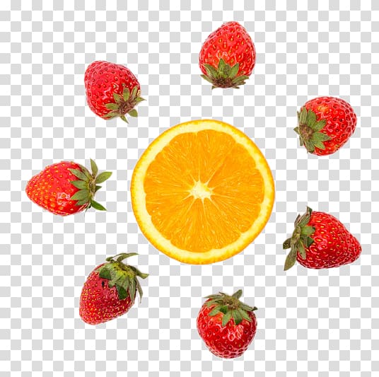 Strawberry Smoothie Fruit, Strawberry creative circle with the transparent background PNG clipart