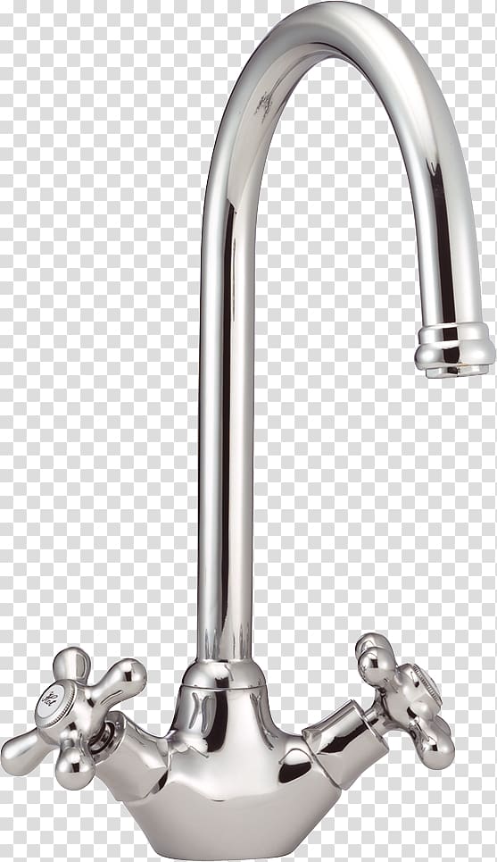 Tap Sink Mixer Brushed metal Kitchen, sink transparent background PNG clipart