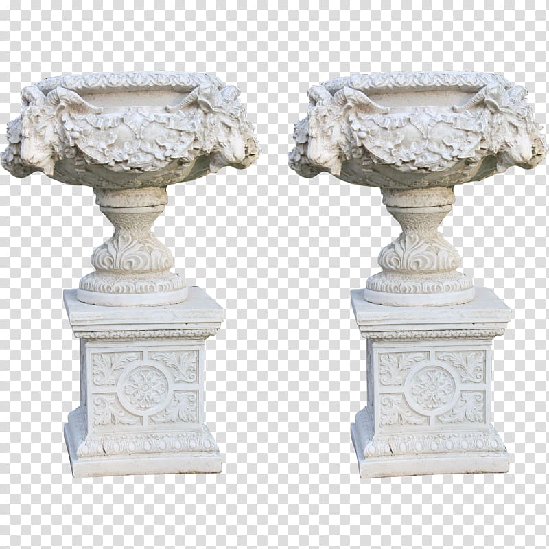Urn French formal garden Pedestal Garden ornament, vase transparent background PNG clipart