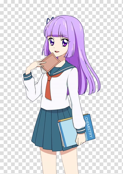 Aikatsu! Anime School uniform Mangaka Black hair, Aoi Kiriya transparent background PNG clipart