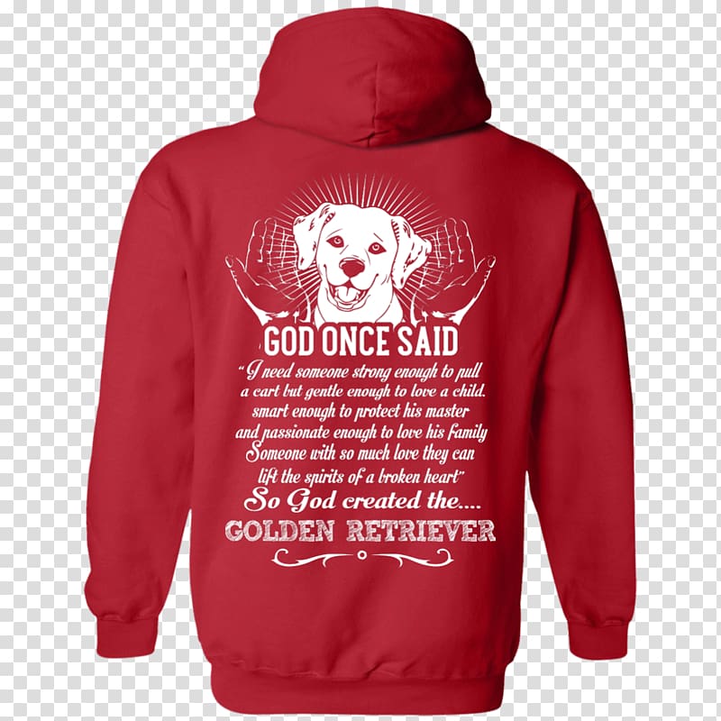 Hoodie T-shirt Sweater Clothing, red golden retriever puppies transparent background PNG clipart