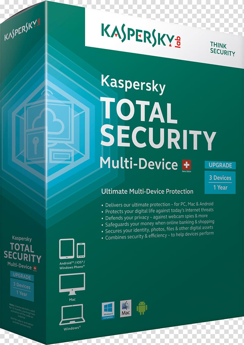 Kaspersky Lab Kaspersky Internet Security Computer security Computer Software 360 Safeguard, Antivirus Software transparent background PNG clipart