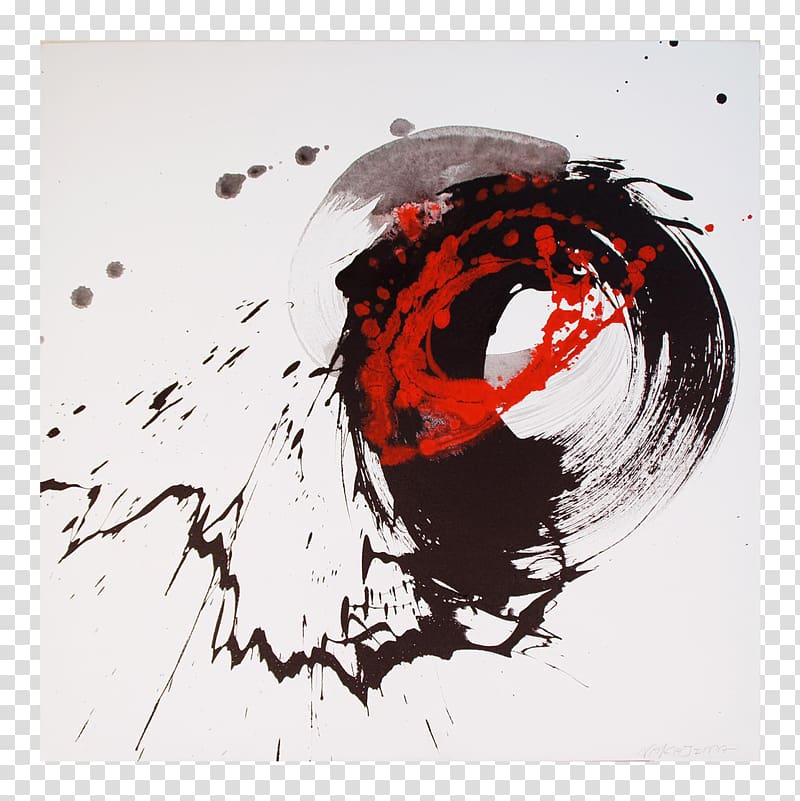 Modern art エースアートアカデミー Japanese calligraphy, painting transparent background PNG clipart