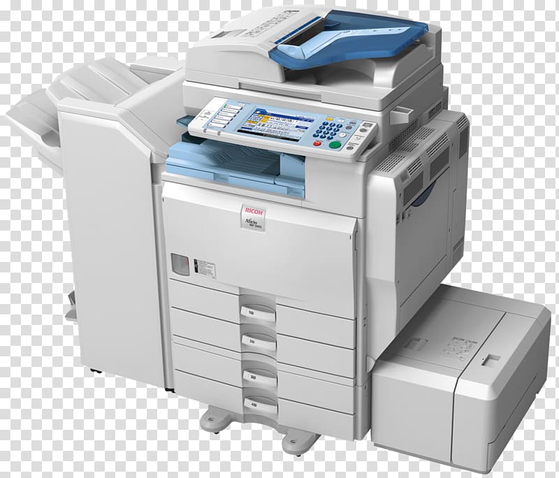 Ricoh copier Toner cartridge Printer, printer transparent background PNG clipart