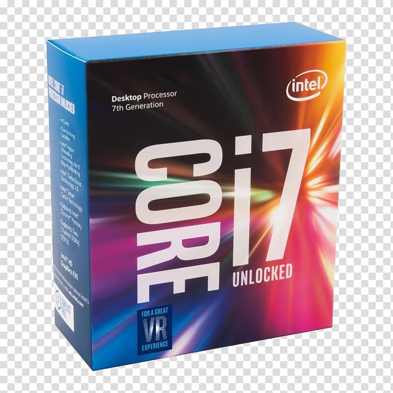 Kaby Lake Intel Core i7 Multi-core processor, intel transparent background PNG clipart