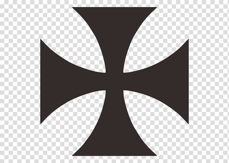 Maltese cross Symbol Logo, christian cross transparent background PNG clipart