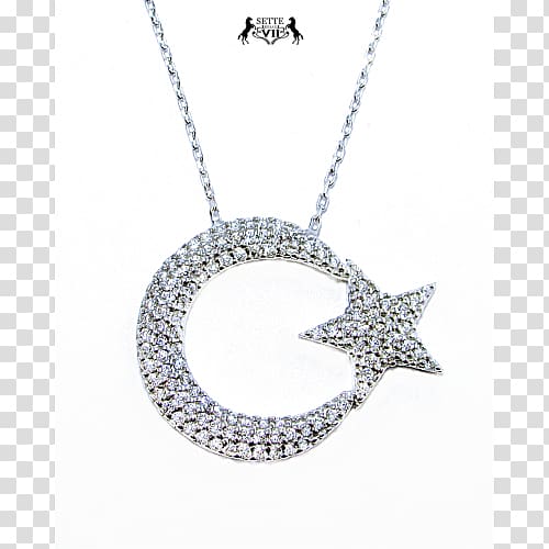 Charms & Pendants Necklace Bling-bling Body Jewellery, ay yıldız transparent background PNG clipart