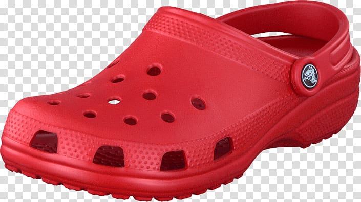 Slipper Crocs Shoe Red Sandal, CROCS transparent background PNG clipart