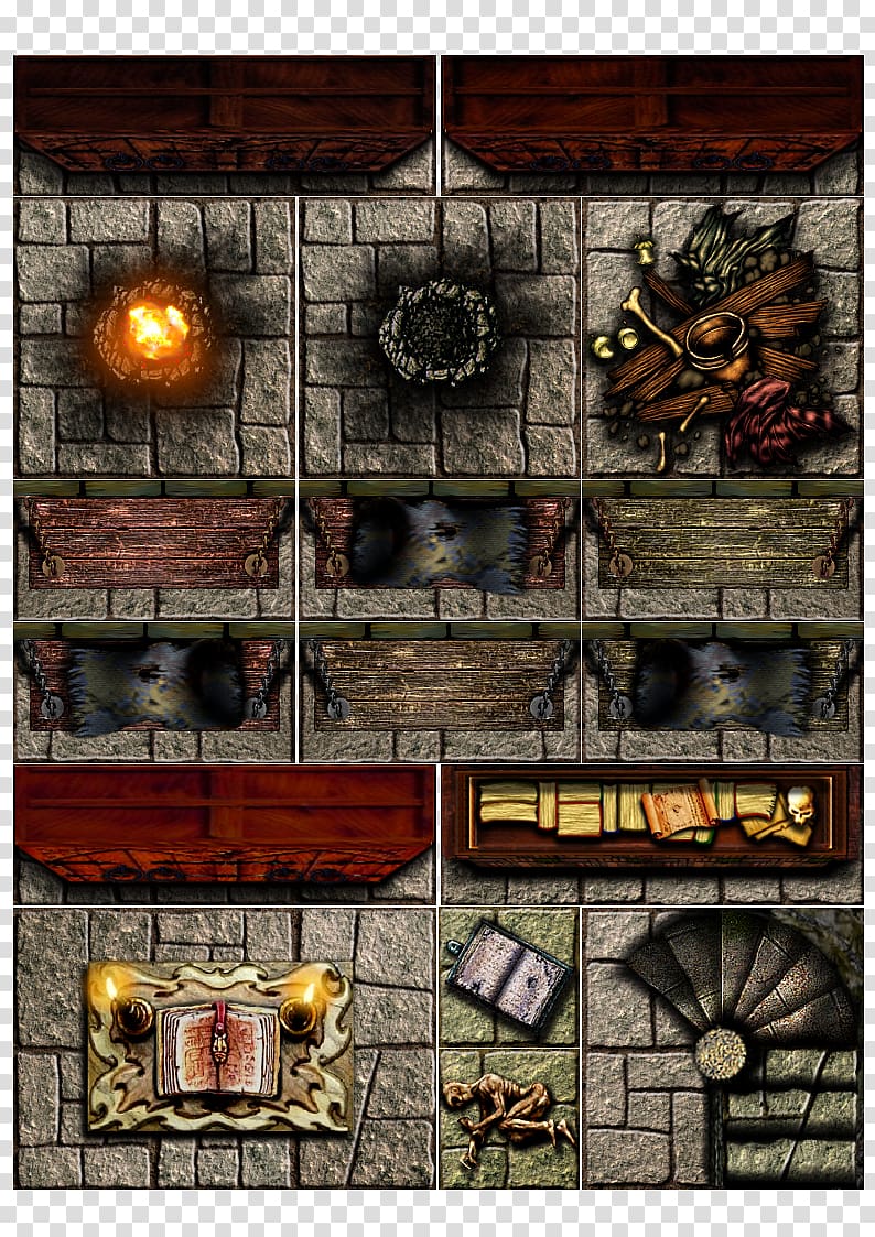 Advanced HeroQuest Mighty Warriors Dungeon Floor Plans Game, Planche transparent background PNG clipart