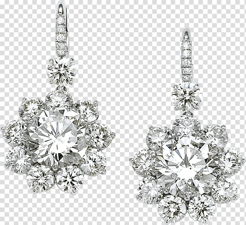 clear gemstone drop earrings, Earring Diamond Jewellery, Diamond Earrings transparent background PNG clipart