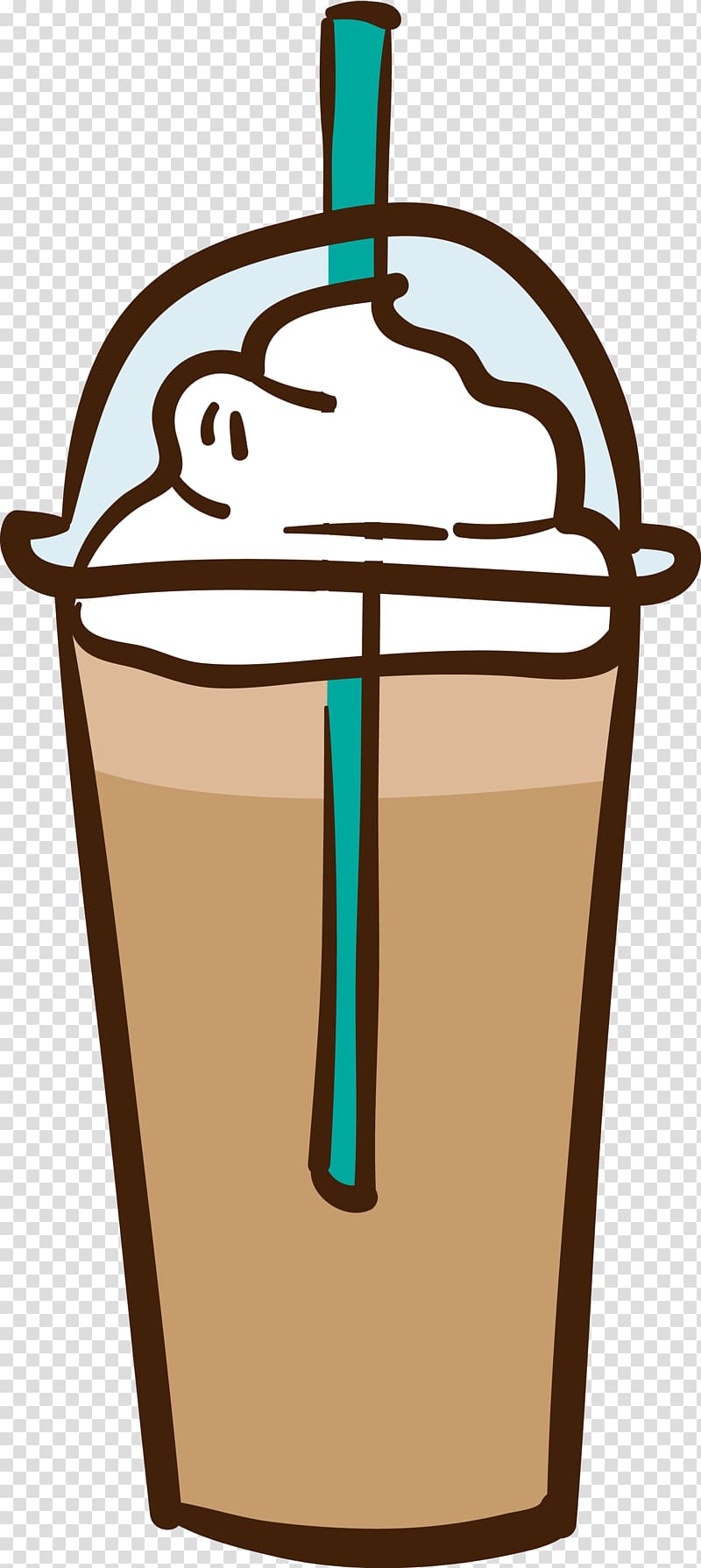 Latte Iced coffee Cappuccino Espresso, Hand out coffee transparent background PNG clipart