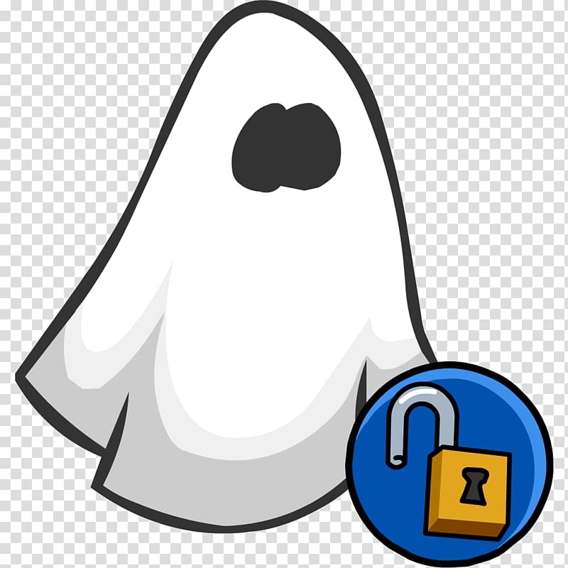 Club Penguin Island Ghost Costume Disguise, Ghost transparent background PNG clipart