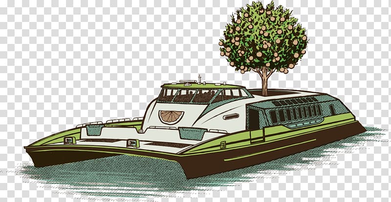 Australia Yacht Illustrator Illustration, Hand-painted fruit yacht transparent background PNG clipart