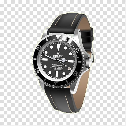 James Bond Rolex Submariner Icon, Black Men's Watch transparent background PNG clipart