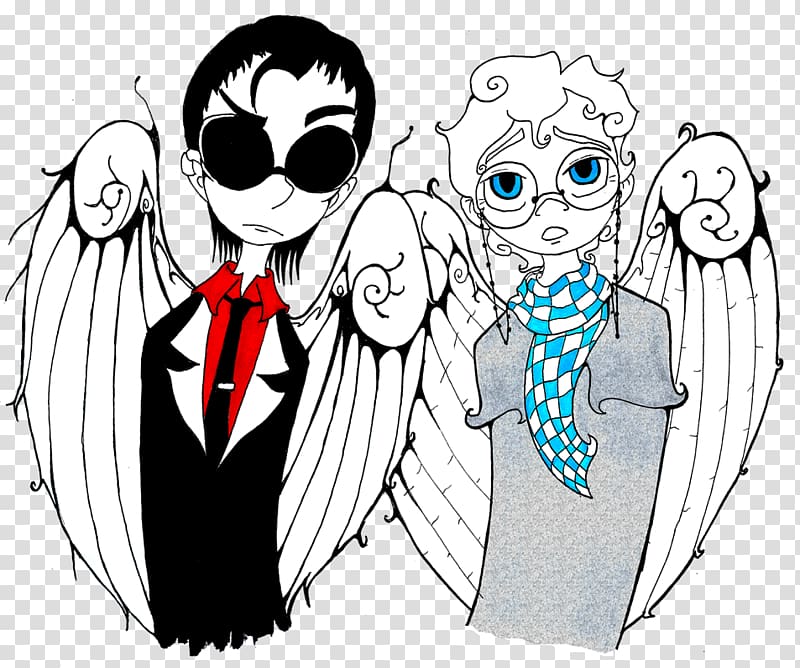 Good Omens Aziraphale Drawing , Scard Face transparent background PNG clipart
