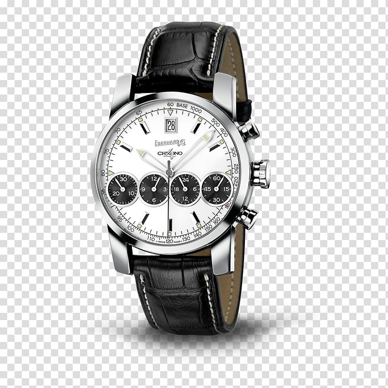 Eberhard & Co. Automatic watch Chronograph Clock, watch transparent background PNG clipart