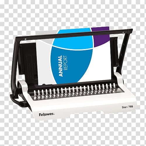 Comb binding Bookbinding Machine Ring binder Fellowes Brands, Business transparent background PNG clipart
