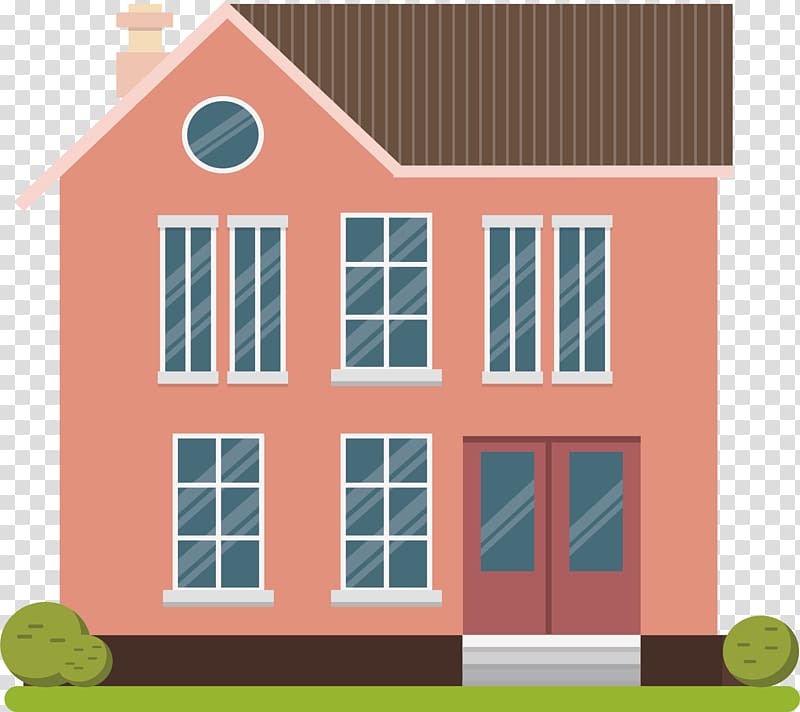 House Red Gratis, Red little house transparent background PNG clipart