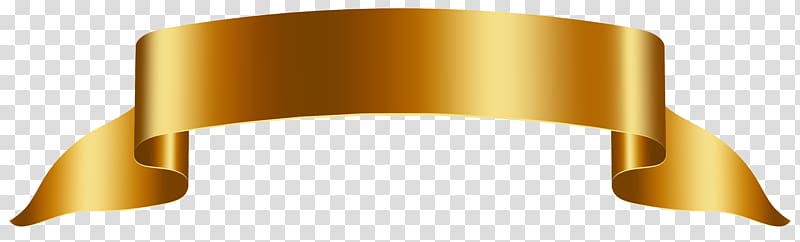 gold ribbon illustration, Banner , Gold Banner Free transparent background PNG clipart