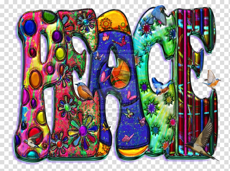 Peace symbols Art, wordart gallery transparent background PNG clipart