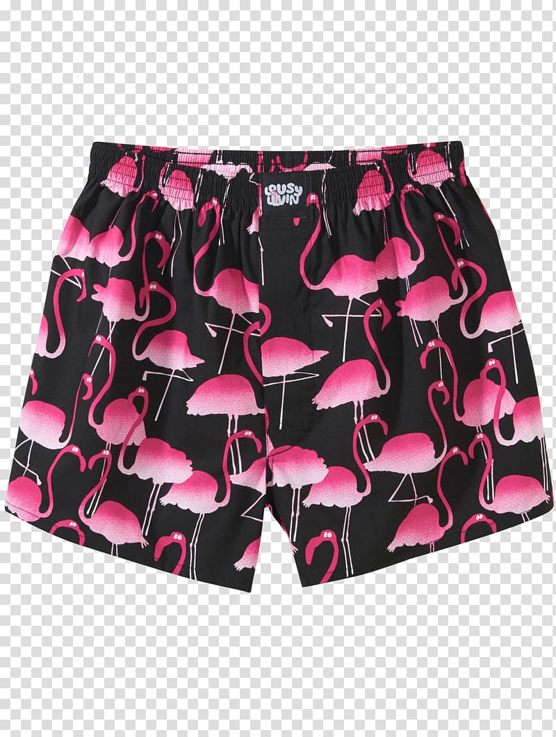 Boxer shorts T-shirt Undergarment Flamingos, T-shirt transparent background PNG clipart