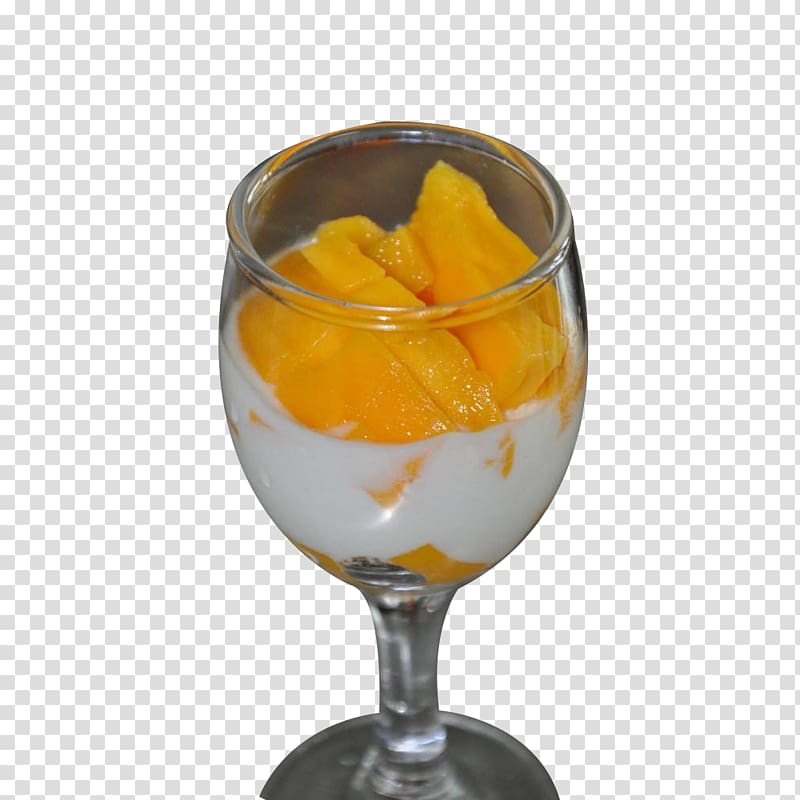 Wine Yogurt Mango Cup Drink, A cup of mango fried yogurt transparent background PNG clipart