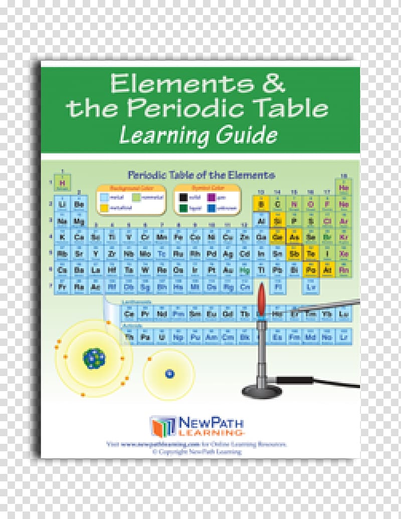 Periodic table E-book Publication, Student Learning transparent background PNG clipart