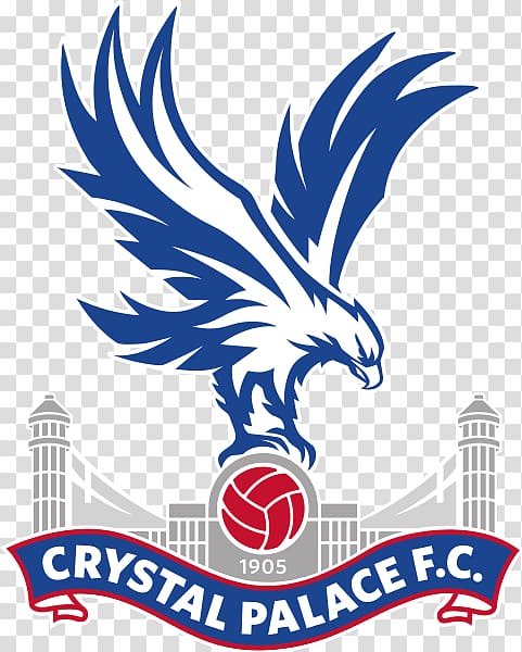 blue and white Crystal Palace F.C. logo, Crystal Palace Logo transparent background PNG clipart