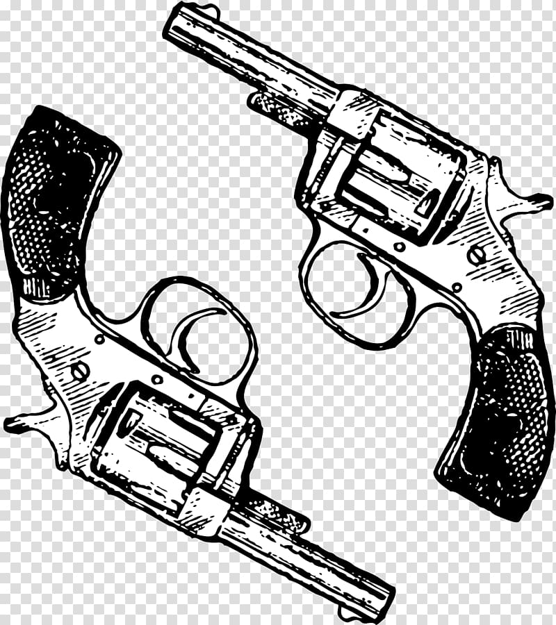 Firearm Revolver Pistol, Handgun transparent background PNG clipart