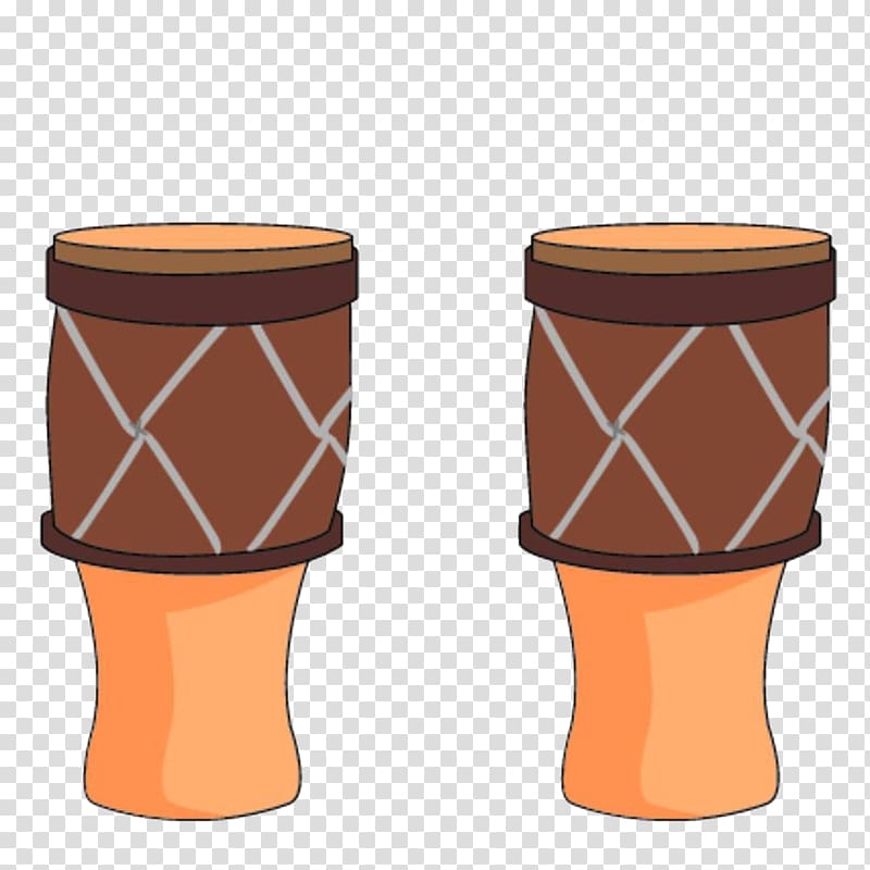 Hand drum Musical instrument Percussion, Hand-painted percussion drums transparent background PNG clipart